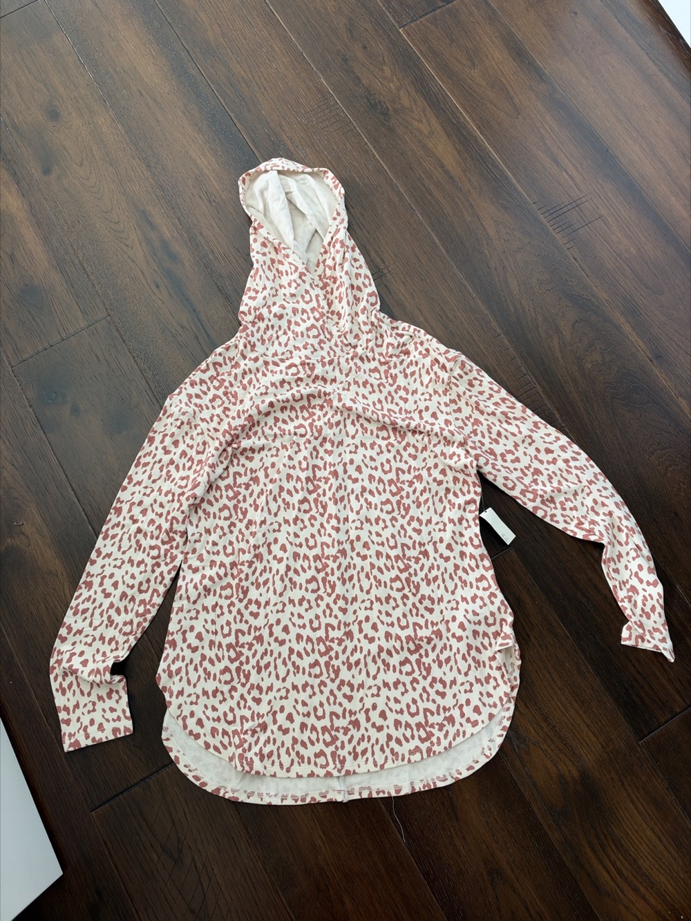 Supersoft terry hooded pullover